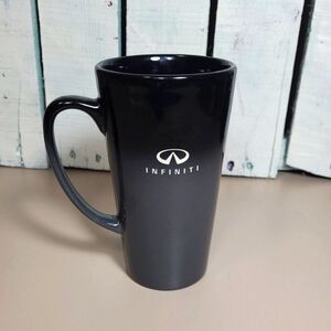 INFINITI Luxury Cars Coffee Mug Cup Tall Ceramic Black Grey Advertising Vehicle